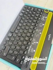  2 لوحة مفاتيح متعددة الأجهزة بتقنية البلوتوث من لوجيتك K480 – لون أسود (logitech keyboard k480)