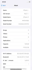  7 iPhone 11 128GB بطارية 92% الجهاز وكالة مش مفتوح ولا مغير فيه اي اشي