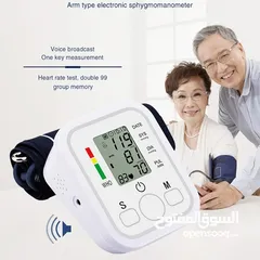  1 جهاز فحص و قياس مستوى ضغط الدم و ضربات القلب الالكتروني