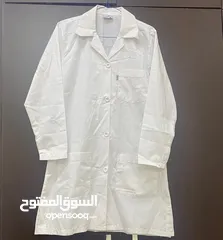  1 White Medium Lab Coat - لابكوت أبيض