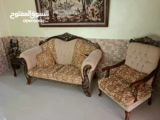  3 طقم كنب ضيوف و كوانر و طقم معيشة خشب سويد