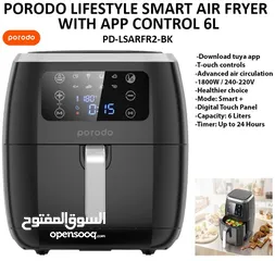  1 Porodo Lifestyle Smart Air Fryer With APP Control - LSARFR2 (Brand New)