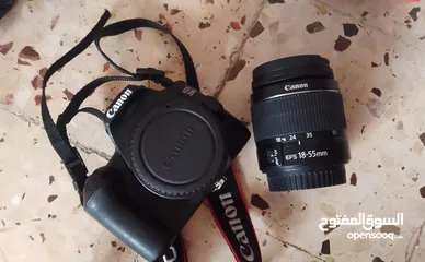  2 كاميرا كانون 250d شبه جديد استعمل خفيف جداً