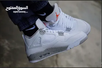  7 Jordan 4 Retro White Oreo (2021) نايك جوردن 4 بسعر مغري جداا بدل ال50 فقط 25