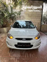  1 هونداي اكسنت  موديل وترخيص 2019 رخصة  فحص ممتاز دهان شركة باستثناء جناح امامي قير اتوماتيك  متور 14