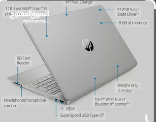  12 لابتوب أتش بي آي سفن LAPTOP HP 15-FD0236NIA i7