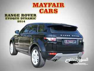  8 AGENCY SERVICE - ORIGINAL PAINT - RANGE ROVER EVOQUE DYNAMIC 2.0TC V4 - GCC SPECS - MINT CONDITION