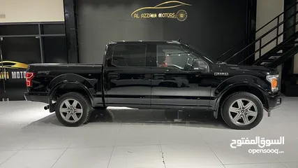  4 فورد F-150 2018 V8 5.0L فورويل 4بيبان بدي قصير ضمان شاصي كير مكينه فحص آلمرور شبه وكالة قطع مفكوكه