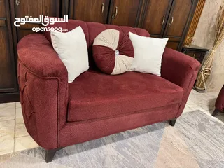  5 طقم كورنر تفصيل خشب لاتيه وقراط إسفنج ضغط عالي سفنج تركي القماش قماش مخمل ووتر بروف