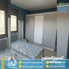  6 شقه مفروشه للايجار  واسعه للايجار البيره قرب الصحه  مناسبة جدا لعائله