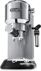  1 مكينة صنع القهوة من شركة   DELONGHI Dedica  EC685  العالمية في صناعة ماكنات  القهوه شركة ايطاليه