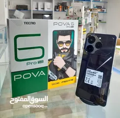  1 جهاز جديد pova 6 pro 5G رام 24 جيجا 256 مكفول سنة متوفر توصيل