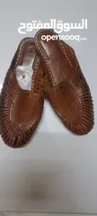  2 Ethnic Vibes Mens Kolhapuri Leather Chappal Mojari Ethnic Indian Jutti Khussa Flat Shoes US Size 6.