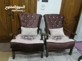  9 طقم كنب خشب زان تفصيل..7مقاعد او 9 مقاعد  لون بيج مورد شكله جميل جدآ والخشب لون بني..
