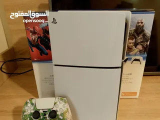  6 قابل للتفاوض شيء بسيط PlayStation 5 Slim بحاله الوكاله استخدام 5اشهر