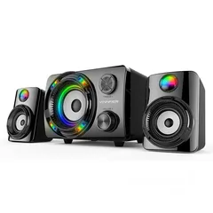  3 سماعات سبيكرز جودة عالية Speakers Wired ECCO 3 USB Aux RGB