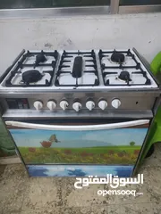  2 فرن شغال فوق تحت للبيع