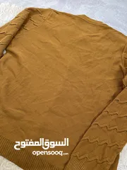  4 جاكيت صوف خفيف ناعم. لون كاميل. مناسب لوحده او فوق قميص. يناسب كل الاحجام