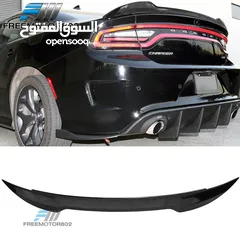  1 Dodge Charger 2011-2024 Black Spoiler  جناح اسود دودج جارجر 2011-2024