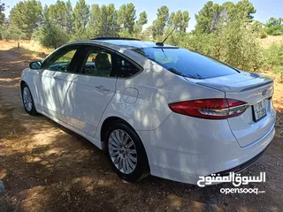  3 فورد فيوجن تيتانيوم 2018 Ford Fusion Titanium white  اعلى مواصفات نظيفه جدا استخدام شخصي ماشيه 96000