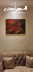  1 لوحة فنية كانفس مرسومه باليد