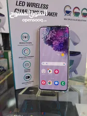  1 مستعمل Samsung S 20 plas 5G رام اساسي 12 جيجا 128 امريكي هدية كفر وشاحن وتوصيل