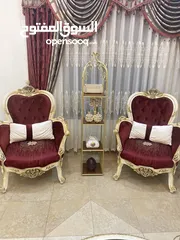  4 طقم كنب حفر زان دمياطي مصري وقماش تركي