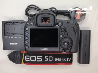  5 للبيع كامير canon 5d mark 4 -عداد الشتر 27 الف. -الكاميرا وكالة نظيفة جدا استخدام شخصي. (شنتة+بطارية