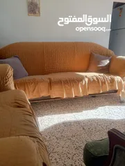  1 للبيع  بداعي السفر طقم كنب 7 مقاعد مع كفر
