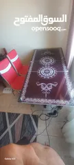  1 طاولة سيكوريت تركي مع 6 كراسي