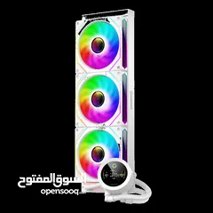  5 مراوح تبريد مائية مع شاشه تبريد قياس 360 سم  Gamemax IceBurg 360 Digital WH Fan