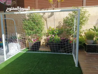  1 هدف كرة قدم كامل متوفر عدة مقاسات أعلى جوده للحديد مع الشبك يوجد خدمة توصيل لجميع المحافظات