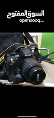  1 nikon d3100 كاميرا استعمال شخصي للبيع مع عدسة بحالة ممتازة
