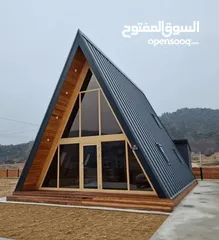  11 تصميم وتنفيذ البيوت الخشبيه للاستراحات السياحيه والمزارع الخاصه