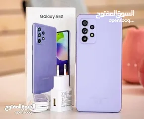  2 سامسونج A52s 5G اعلى نسخة شبه جديد استعمال بسيط لسا جديد