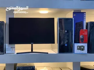  1 كمبيوترات امريكيه COER I5 RAM 8GB مع شاشات جديده بلكرتونه 24انش