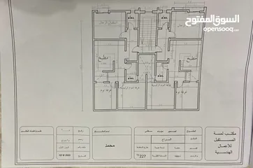  1 شقة نصف تشطيب للبيع في السراجً