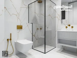  18 شقة مميزة بإطلالة مميزة مشطبة لغاية القصارة مع تصميم ديكور داخلي