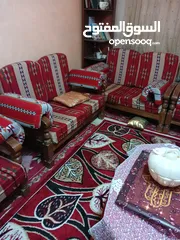  1 طقم كنب زان