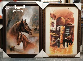  18 براويز وتعليقات وحائط بأقل الاسعار لوحات رسم مرايا غرف سفرة وصالونات وجلوس وأدوات المنزلية يدويا
