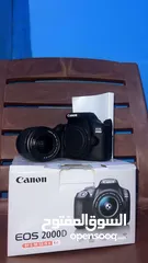  2 كاميرا كانون 2000D للبيع