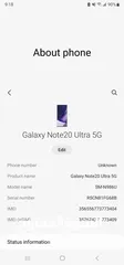  8 Samsung Galaxy Note 20 ultra 5G 128gb