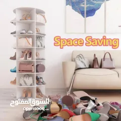  5 خزانة الاحذية الدوارة الترند