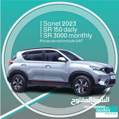  1 Kia Sonet 2023 for rent in Dammam - Free delivery for monthly rental