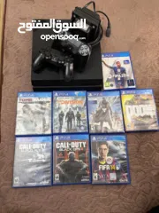  1 playstation 4 بلايستيشن فور مع مجموعة العاب قوية