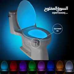  2 جهاز حساس استشعار الاقتراب و اضاءه 8 الوان الوان  عند دخول الحمام   بشكل ذاتي