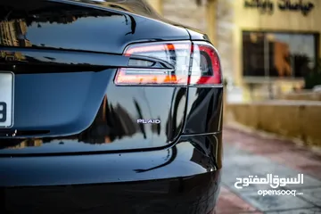  9 Tesla Model S-PLAID 1020hp مديل 2021 بحاله الوكاله من الداخل والخارج