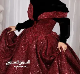  1 بدلة خطوبة بحالة ممتازة للبيع لون خمري