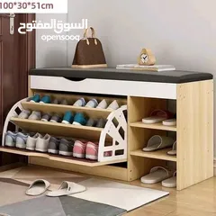  7 حل أنيق لترتيب مدخل بيتك   خزانة أحذية مع مقعد مريح – قطعة عملية وعصرية بقطعة واحدة رف قلاب