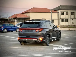 11 هونداي توسان N-Line /2022  فل الفل فتحة سقف بانوراما  فل مسكر